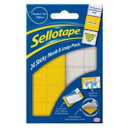 Sellotape Sticky Hook and Loop Pad Wlt24