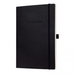 Sigel Notebook Lined 93x140x13mm Black