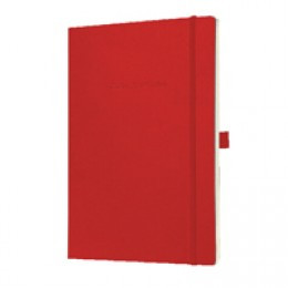 Sigel Notebook Lined 187x270x13mm Red