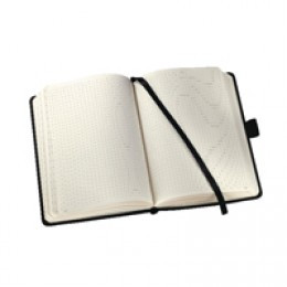 Sigel Notebook Lined 108x151x20mm Black