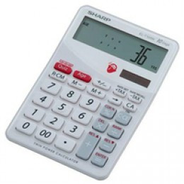 Sharp Brain Trainer Calculator White EL-T100W