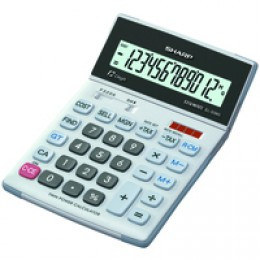 Sharp Desktop Calculator Silver EL-338GGY