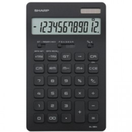 Sharp Design Calculator Black EL-364BBK