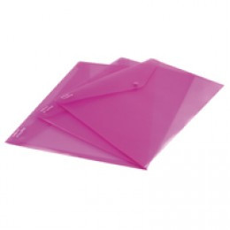 Snopake Polyfile Foolscap Plus Pink 11163