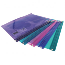 Snopake Zippa Bag S A4 Electra Pk25 Astd