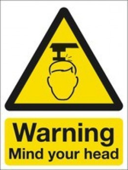 Mind Your Head 200x150mm PVC W67A/R