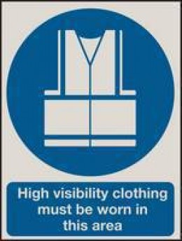 Sign High Vis Clothes PVC 400x300
