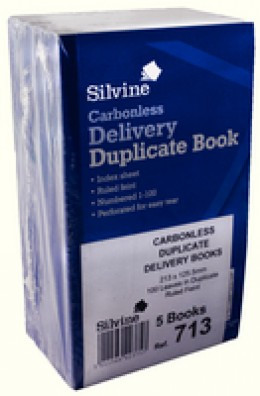 Silvine Carbls Dup Delivery Book 713