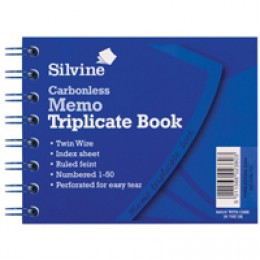 Silvine TwinWire Carbls Trip Memo Bk 732