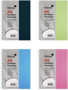 Silvine A5 Hardback Wiro Nbook THBA5