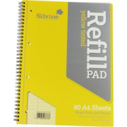 Silvine Twin Wire Book Yellow S80Y