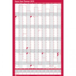Sasco Year Planner Vertical 2013 2400595