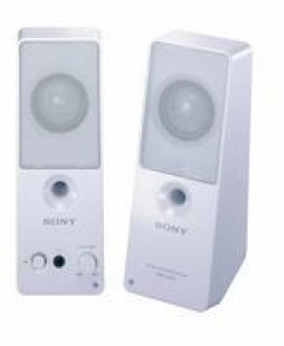 Sony 2.0 Ch Slim Size Desktop Speakr White
