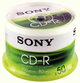 Sony CD-R 700Mb/80min Pk50 Spindle