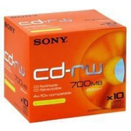 Sony 80Min/700Mb 4-12X Speed CD-Rw