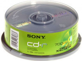 Sony CD-R 700Mb/80min Spnd25 25CDQ80NSPD