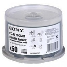 Sony 80Min/700Mb Printable CD-R Spindle