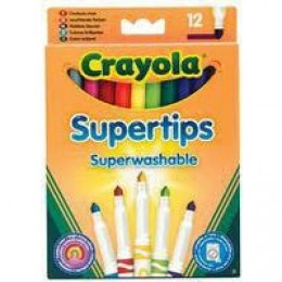 Crayola 12 Wash Super Tips Brights