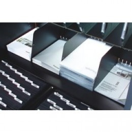 FF Slotted Filing Shelf Black Msfs10
