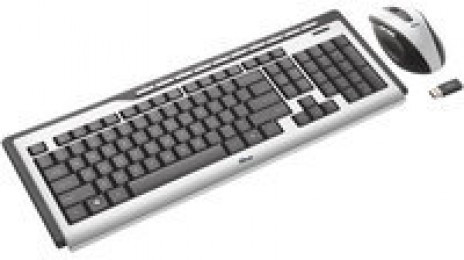 Trust Wireless Slimline Deskset Black/Sil