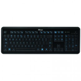 Trust Elight Led Illuminated Kboard Black