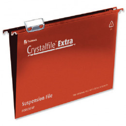 Crystalfile Extra Foolscap Red Pk25 70629