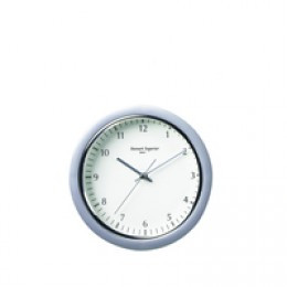 Silver Rim Clock 22cm 737A