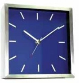 Stewart BrushedChrm Surround Clock A290J