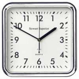 Stewart Square ChromePlated Clock RC837S