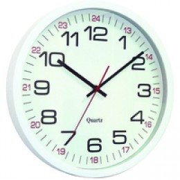 Stewart 24 Hour Clock White 792H