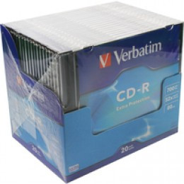 Verbatim CD-R DatLf 52X Slim P20 43348