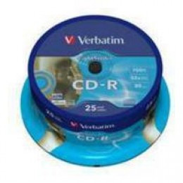 Verbatim LtScrb CD-R 52X Spind25 43659
