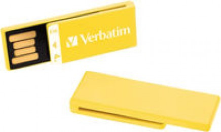 Verbatim ClipIt USB2 2Gb Yellow 43904