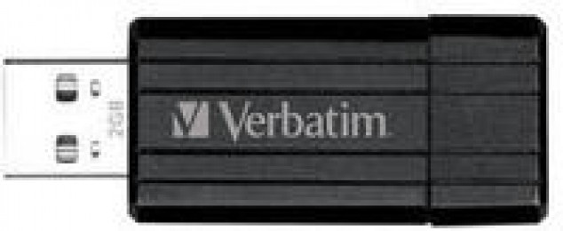 Verbatim Pinstripe USB Drv 2Gb Black 49060