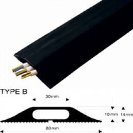 Snap Fit Type B Rub Cable Prot 1.5M Black