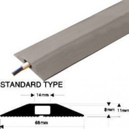 Snap Fit Standard Rubber Cable Prot 1.5M Grey