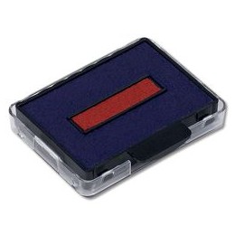 Trodat 6/50-2 Refill Ink Cartridge Pad Red and Blue [for Stamps 5430/L 5431] Ref T2/50-2 82105 [Pack 2]