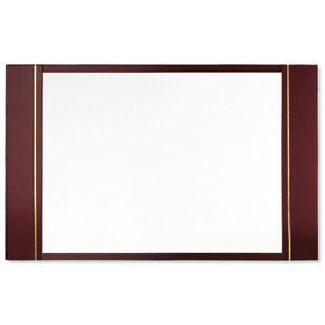 Leathercraft Military End Blotter 4mm Hardboard Half Demy W445xD285mm Burgundy Ref 2158KB2