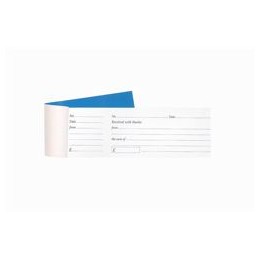 Collins Cash Receipt Book 80 Leaf 70x210mm Ref 7556