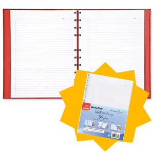 Blueline Notepro Wirebound Notebook A4 Red Ref A4.83  [FREE A4 Refill] Jan-Mar 2012