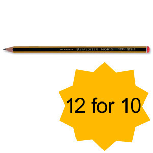 Staedtler 120 Noris Pencil Cedar Wood HB Red Cap Ref 120-2HB [Pack 12] [12 For 10] Jan-Mar 2012