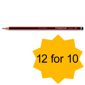 Staedtler 110 Tradition Pencil Cedar Wood HB Ref 110-HB [Pack 12] [12 For 10] Jan-Mar 2012