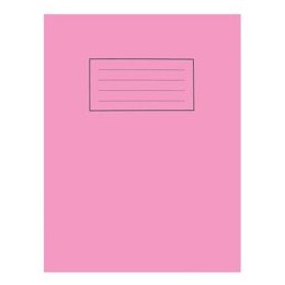 Silvine Exercise Book Plain 75gsm 80 Pages 229x178mm Pink EX112 [Pack 10]