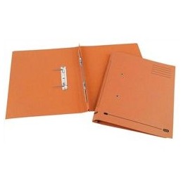 Elba Spirosort Transfer Spring File Recycled 315gsm 35mm Foolscap Orange Ref 100090161 [Pack 25]