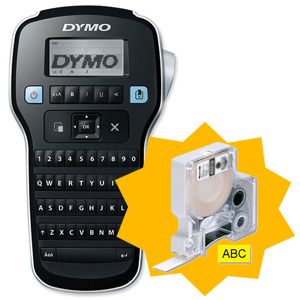 Dymo LabelManager 160 Desktop Label Maker Ref S0784440 [3 FREE D1 Tapes Black on Yellow] Jan-Mar 2012