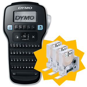 Dymo LabelManager 160 Desktop Label Maker Ref S0784440 [3 FREE D1 Tapes Black on White] Jan-Mar 2012