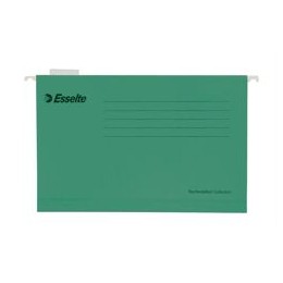 Esselte Pendaflex Suspension File Kraft V-Base 15mm Square 30mm A4 Green Ref 90374/90318 [Pack 25]