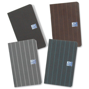 Oxford PopNotes Booklet Ruled 48pp 90gsm 90x140mm Pinstripes Assorted Ref N003062 [Pack 4]