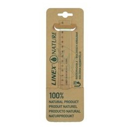 Linex Nature Ruler Biodegradable Bevelled and Tracing Edges 200mm Clear Ref LXON1020