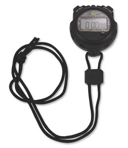 Alba Stoptime Stopwatch 100th-second Water-resistant Including Lanyard and Battery Ref HORSTOP